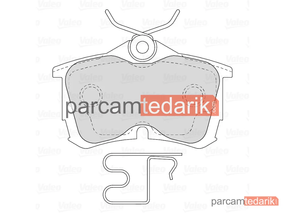 VALEO 670758 | Fren Balatası (Arka) — Honda Accord VI, Honda Accord VII